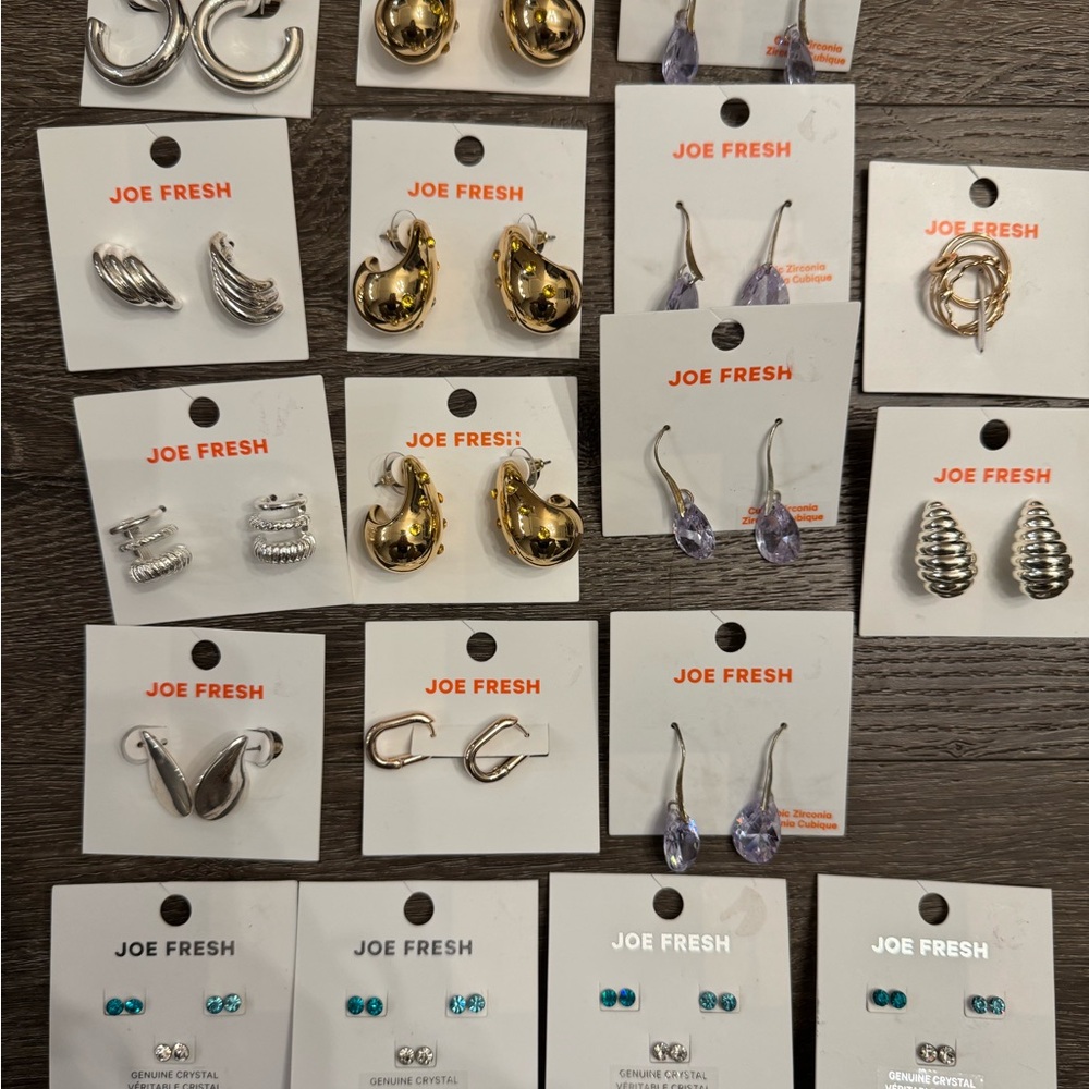 Joe Fresh Earrings bulk LOT